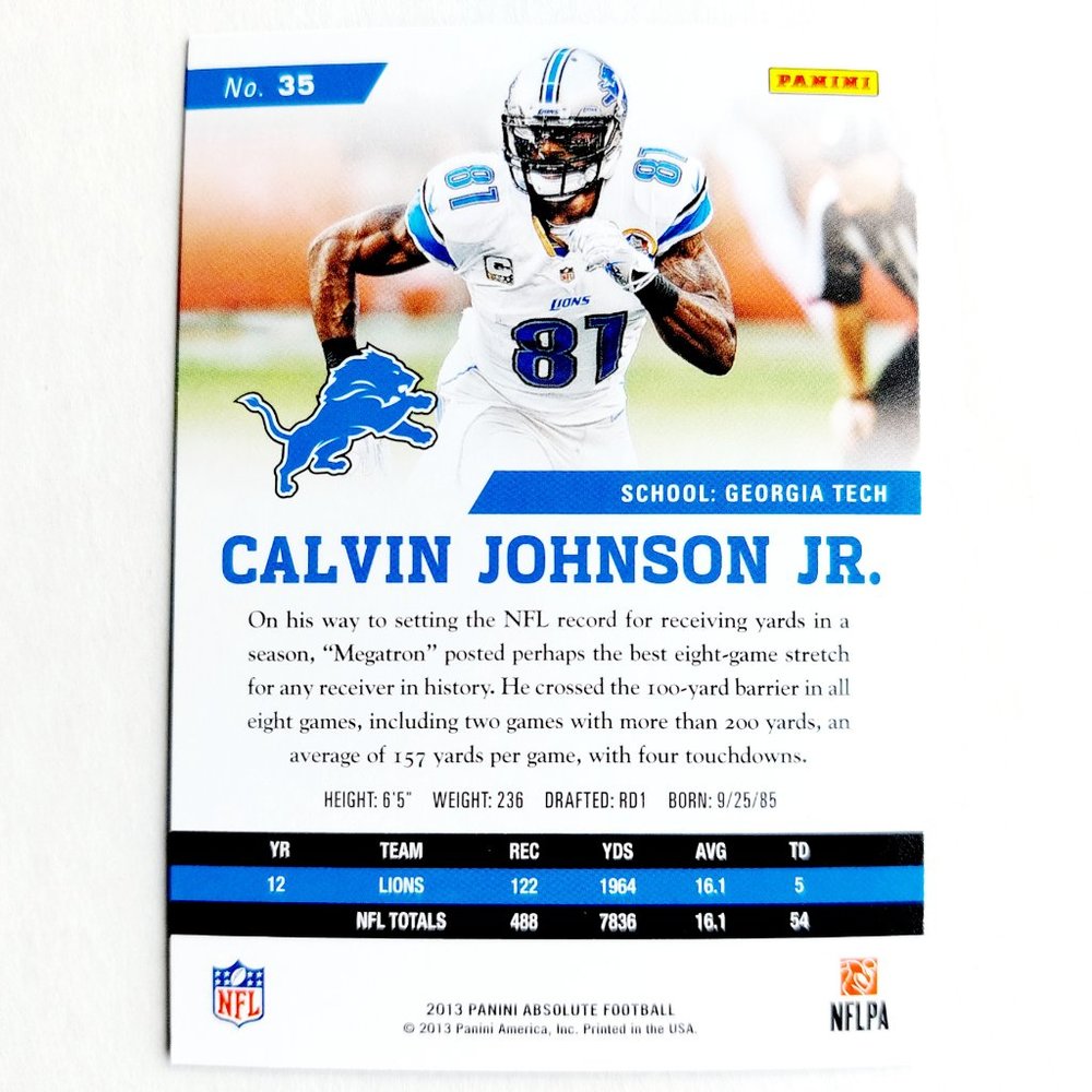 Detroit Lions (Calvin Johnson Jr) - FTBL [11_CJJ1] - Picture 3 of 3
